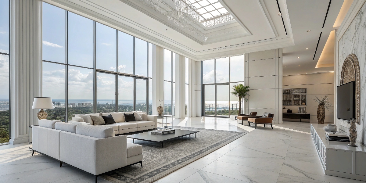 Extravagant minimalist interior design