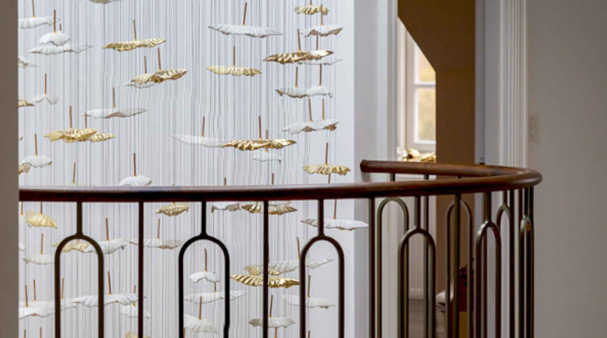 Luxury Staircase Chandelier Installation – Surrey Private Residence