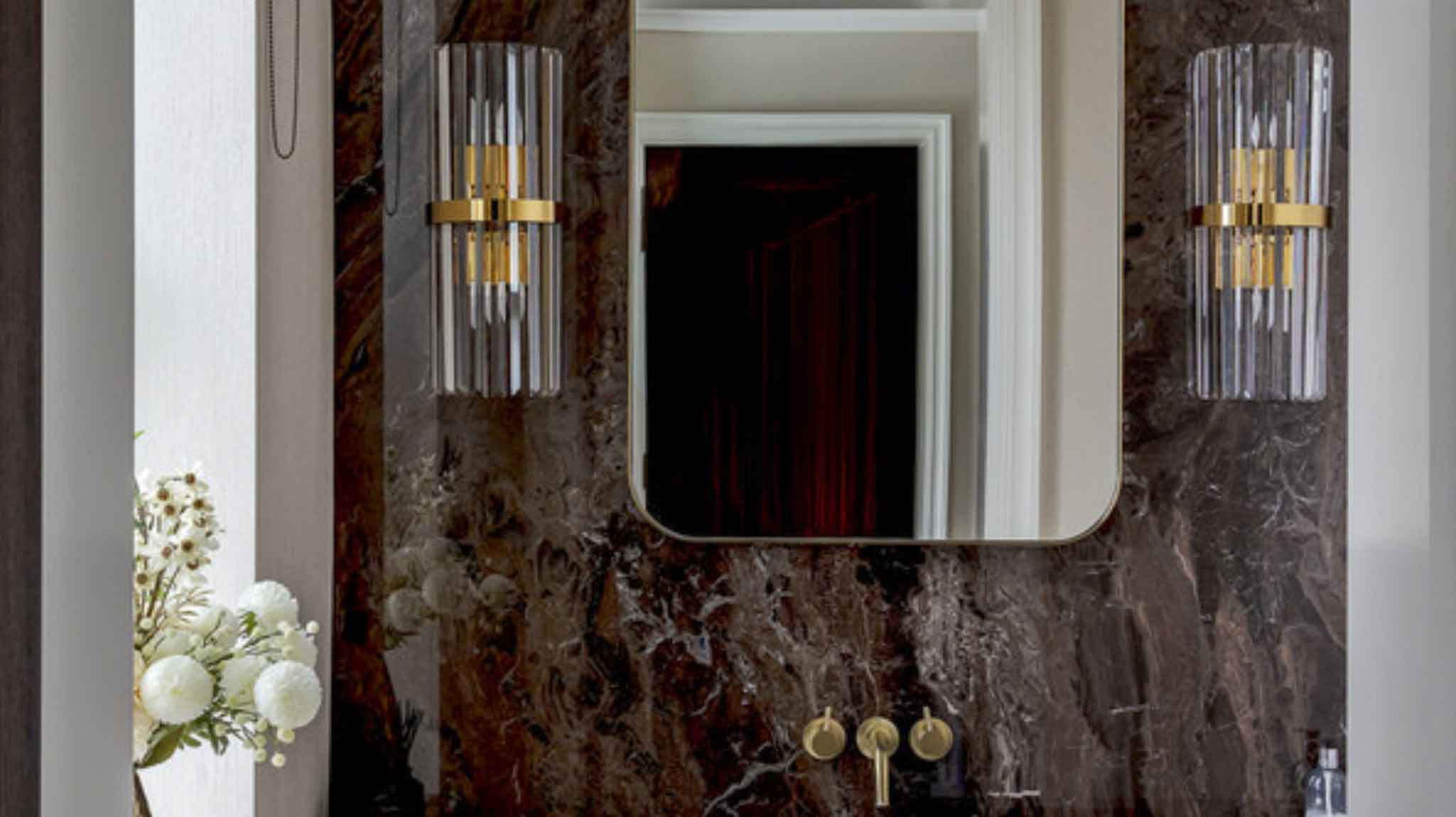 Bespoke Marble Vanity Bathroom Design – Surrey Interior