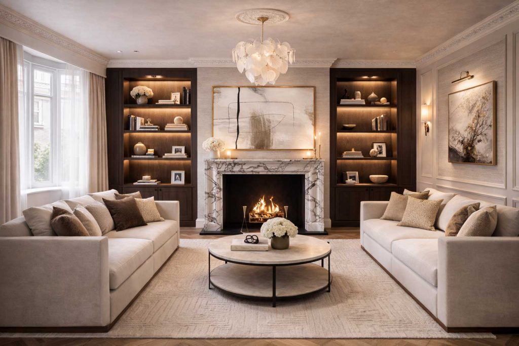 Luxury living room interior design berkshire home renovation