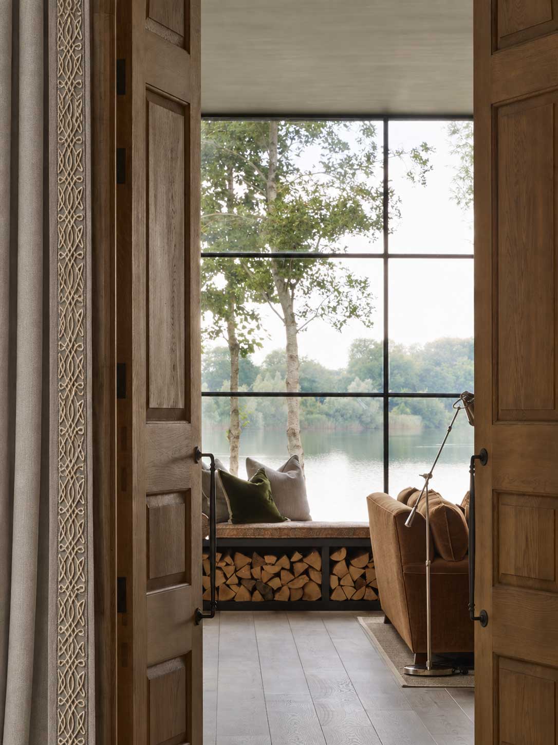 Living room in the Enborne project, West Berkshire